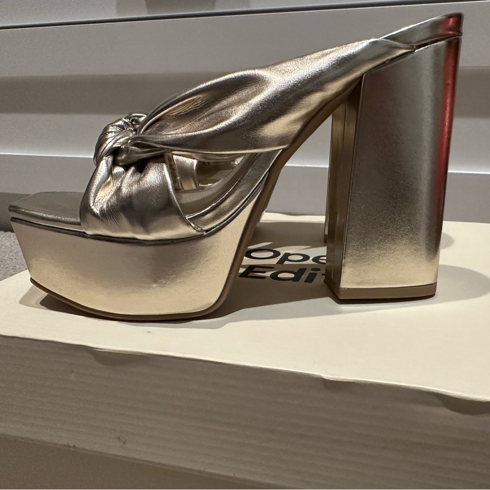 Brand new in box size 5.5 Open Edit Heels